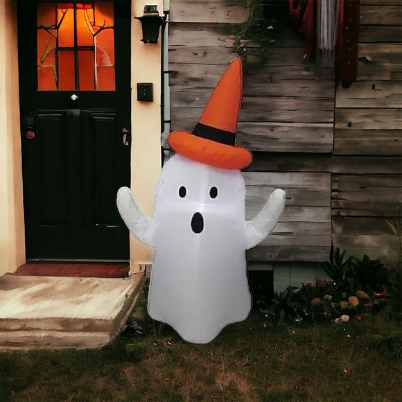 Morris Costumes 48" Blow Up Inflatable Ghost Outdoor Halloween Yard Decoration - Picture 1 of 6